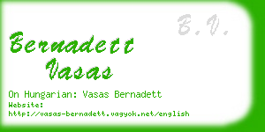 bernadett vasas business card